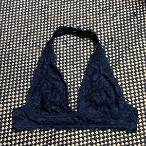 Free People Midnight Blue Lace Bralette